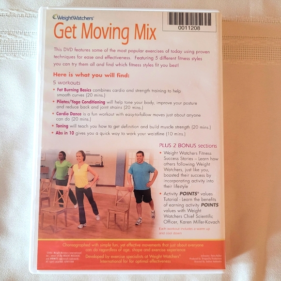 Get Moving Mix Weight Watchers DVD 5 Different Workouts - Picture 3 of 3